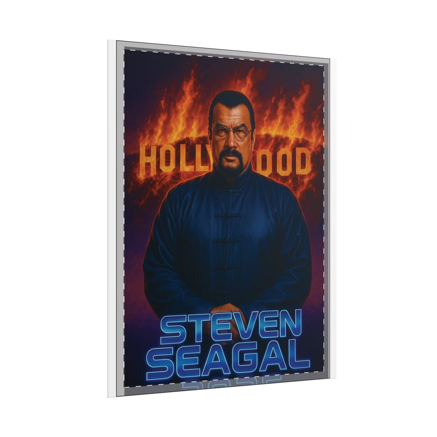 Steven Seagal Hollywood on fire Poster