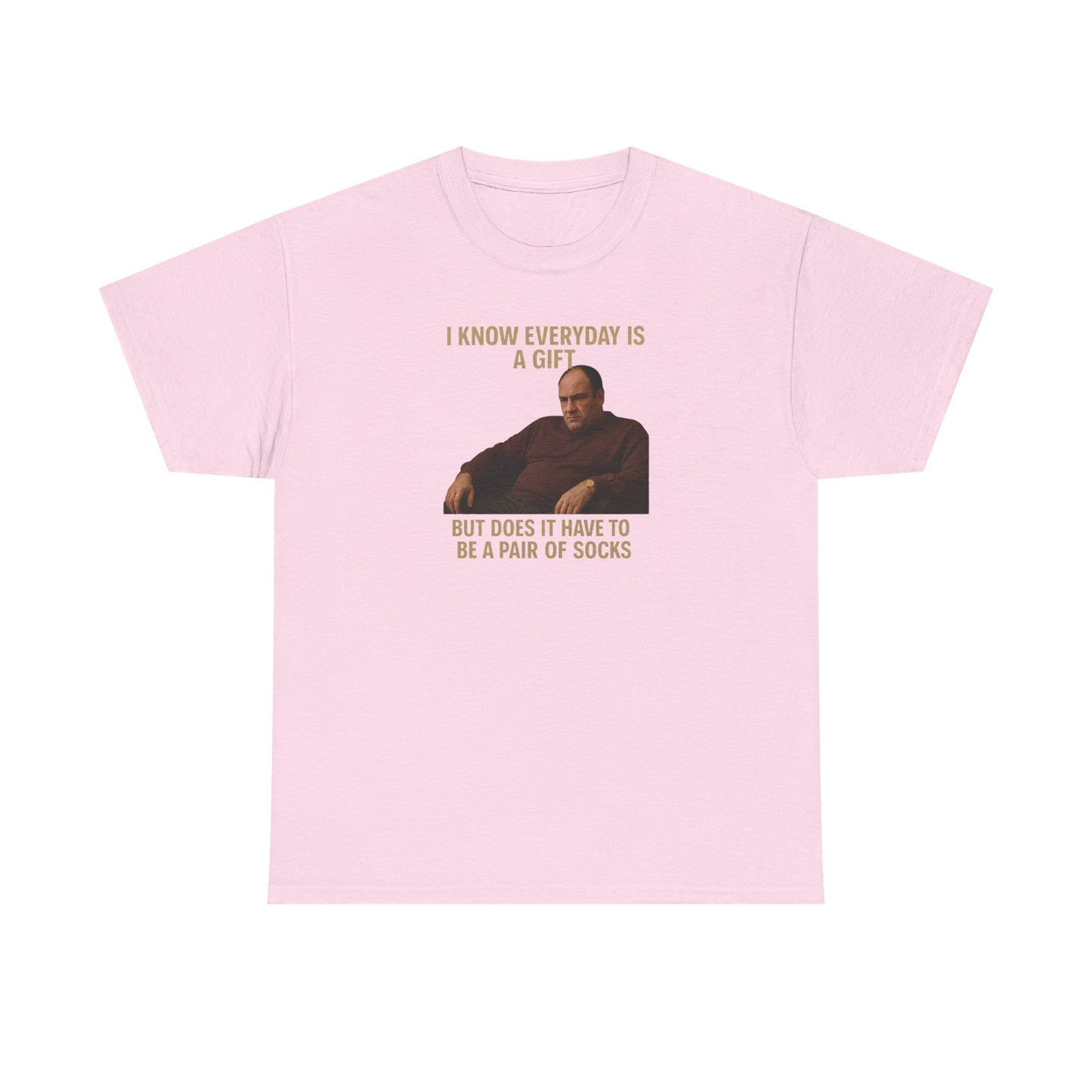 Funny Unisex Heavy Cotton Tee - "I Know Everyday is a Gift" - Gabagool Store