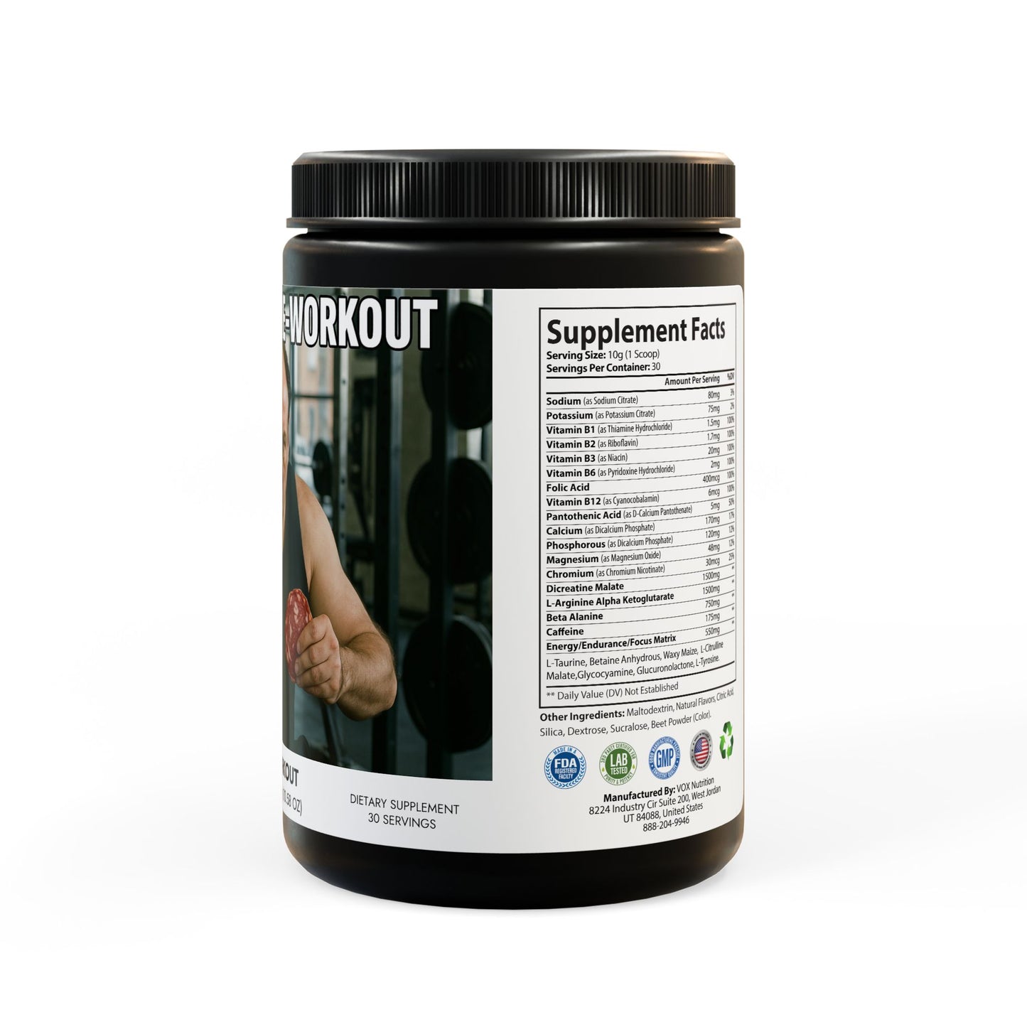 Pre-Workout Supplement, Watermelon (300g, 10.58oz)
