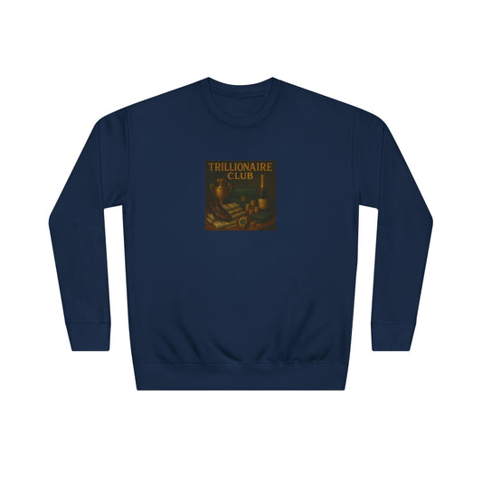 Trillionaire Club Unisex Crew Sweatshirt - Cozy Green Pullover for Inspired Dreamers