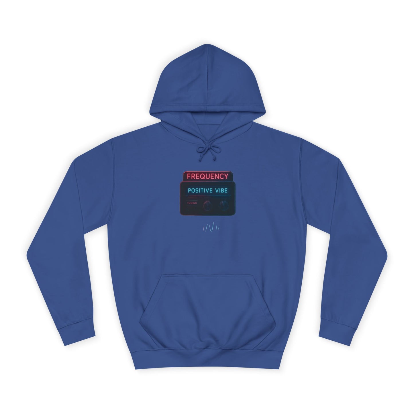 Unisex College Hoodie with Positive Vibe Design - Casual Wear, Gift for Students, Cozy Outfit, College Apparel, Trendy Hoodie