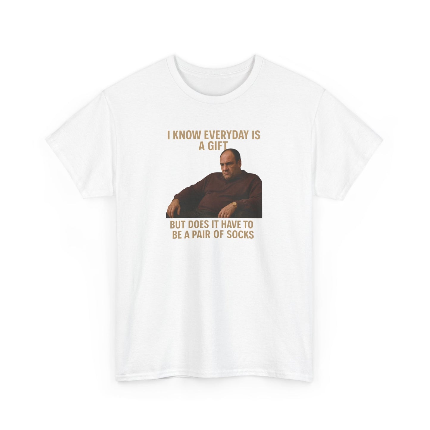 Funny Unisex Heavy Cotton Tee - "I Know Everyday is a Gift" - Gabagool Store
