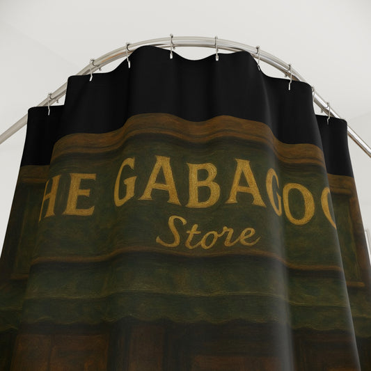 Gabagool Store Shower Curtain - Vintage Café Style Bathroom Decor
