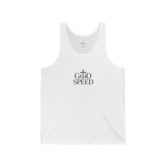 Unisex Jersey God Speed Tank Top