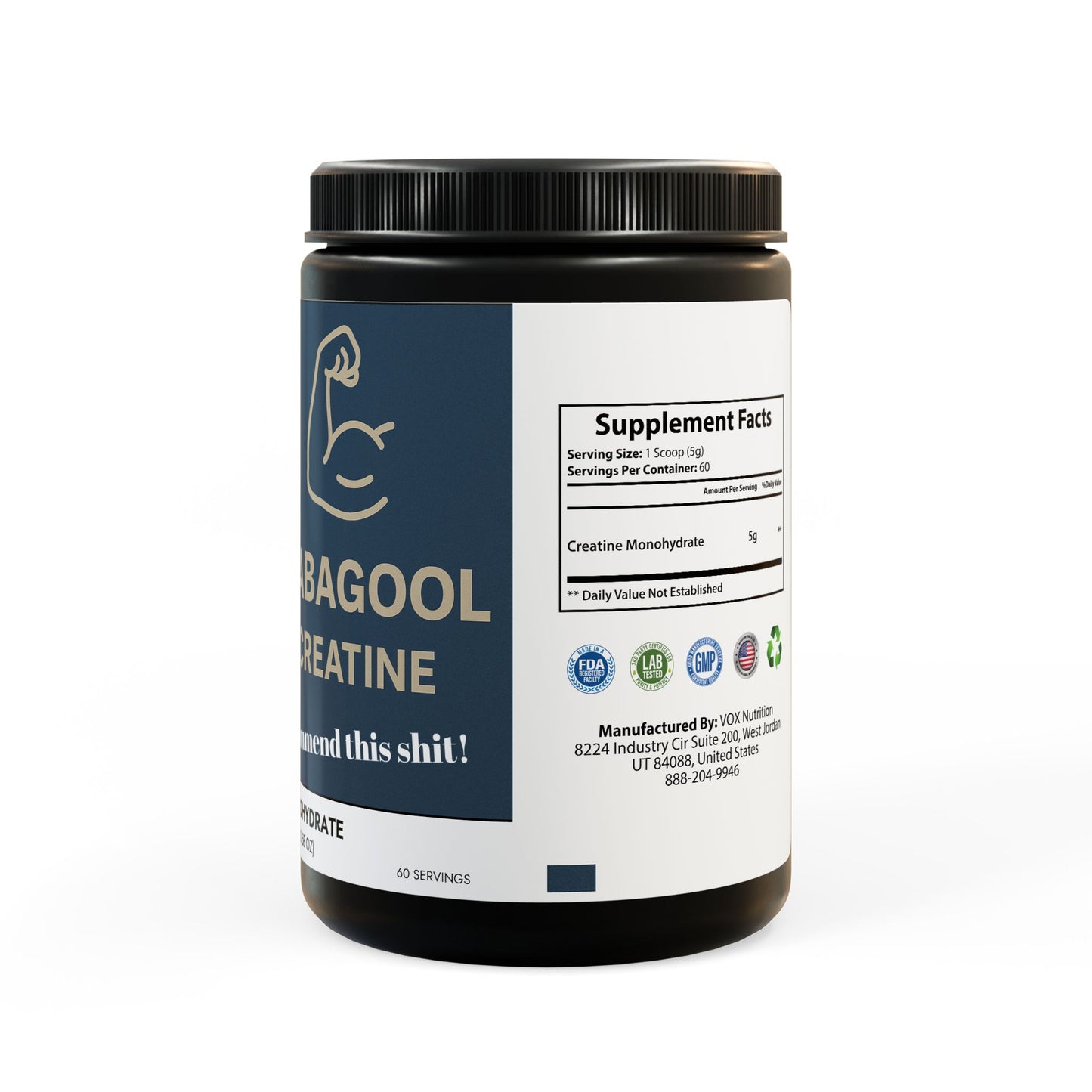 Gabagool Creatine Monohydrate Supplement (300g, 10.58oz)