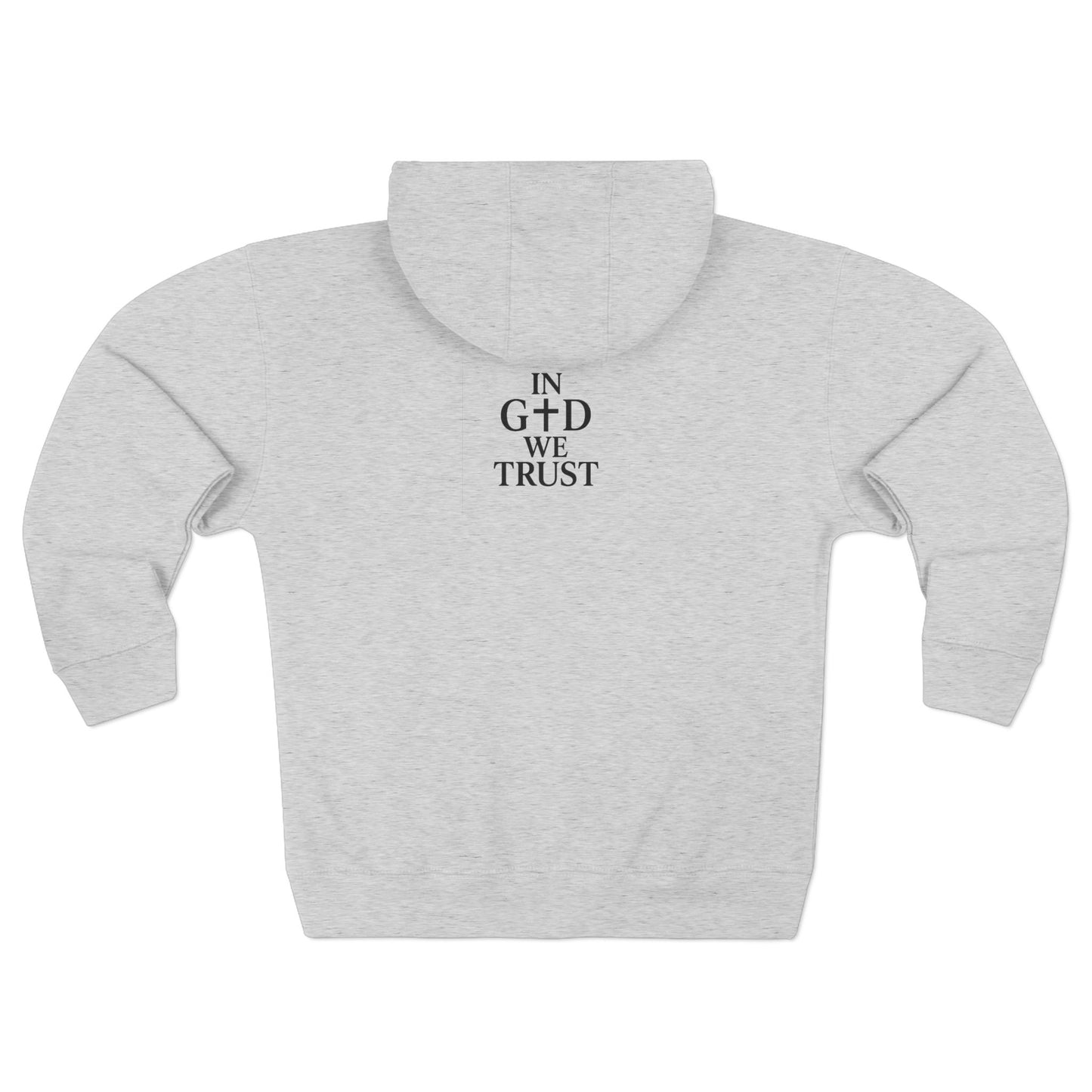 Unisex Zip Hoodie - God Speed & In God We Trust Inspirational Comfort