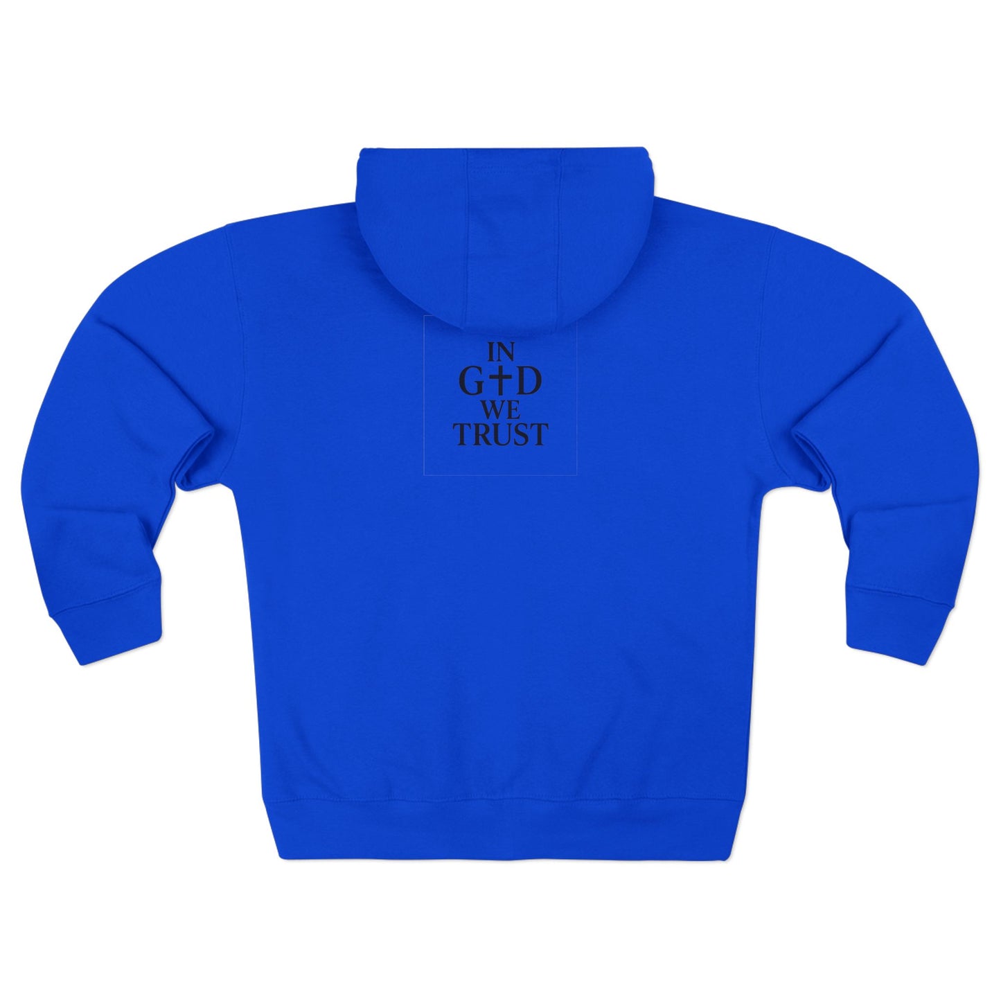 Unisex Zip Hoodie - God Speed & In God We Trust Inspirational Comfort