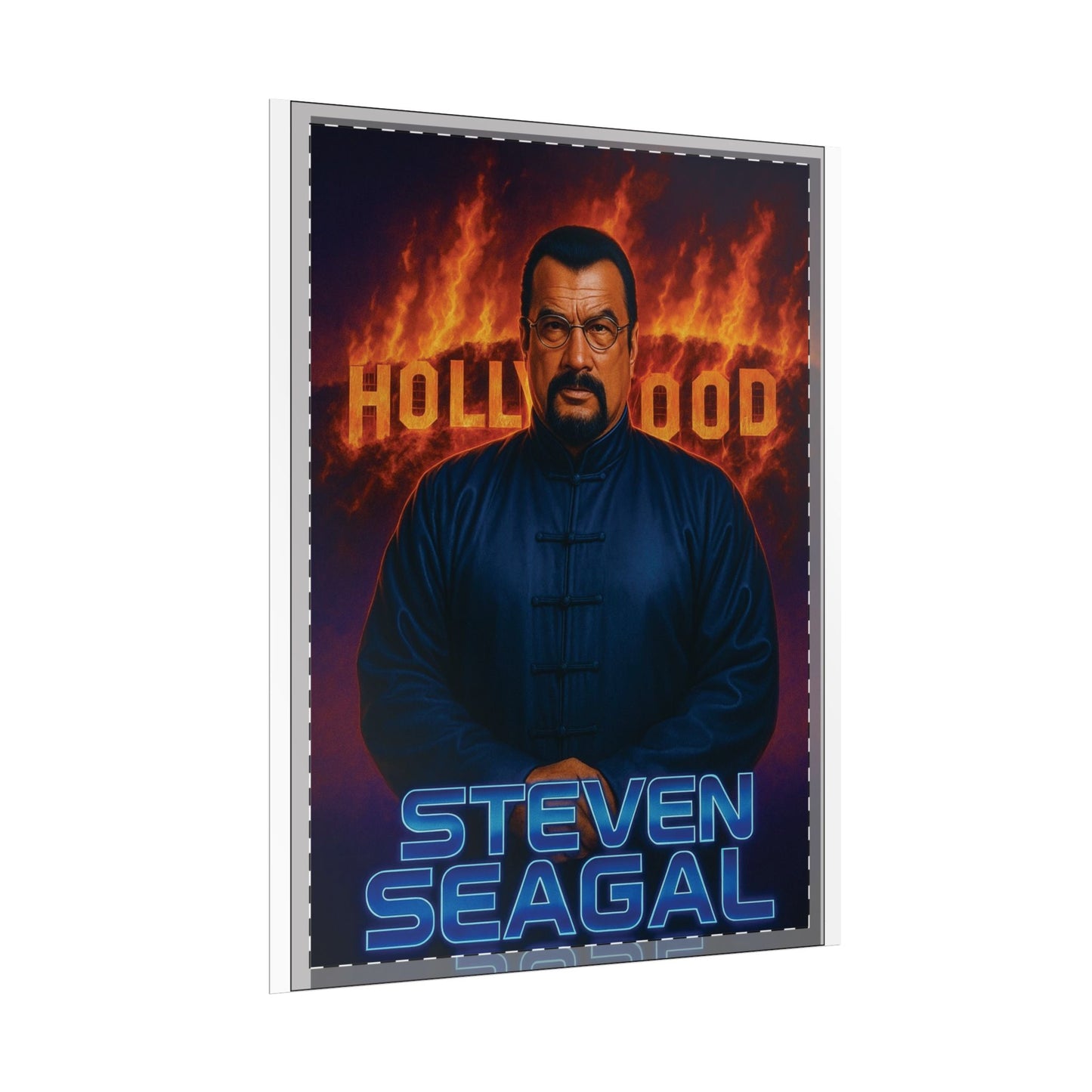 Steven Seagal Hollywood on fire Poster