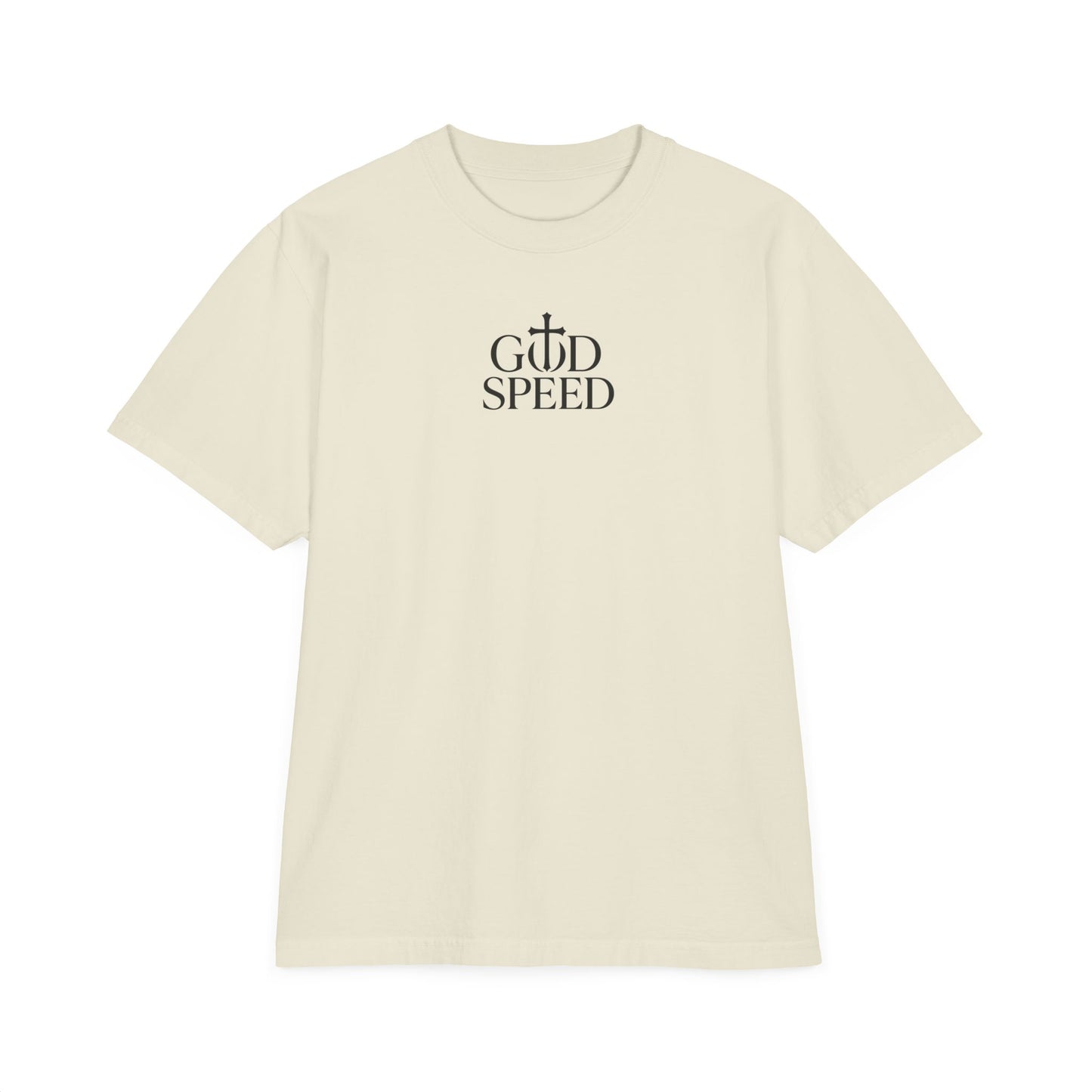 God Speed Unisex Drop-Shoulder T-Shirt - Faith-Inspired Graphic Tee