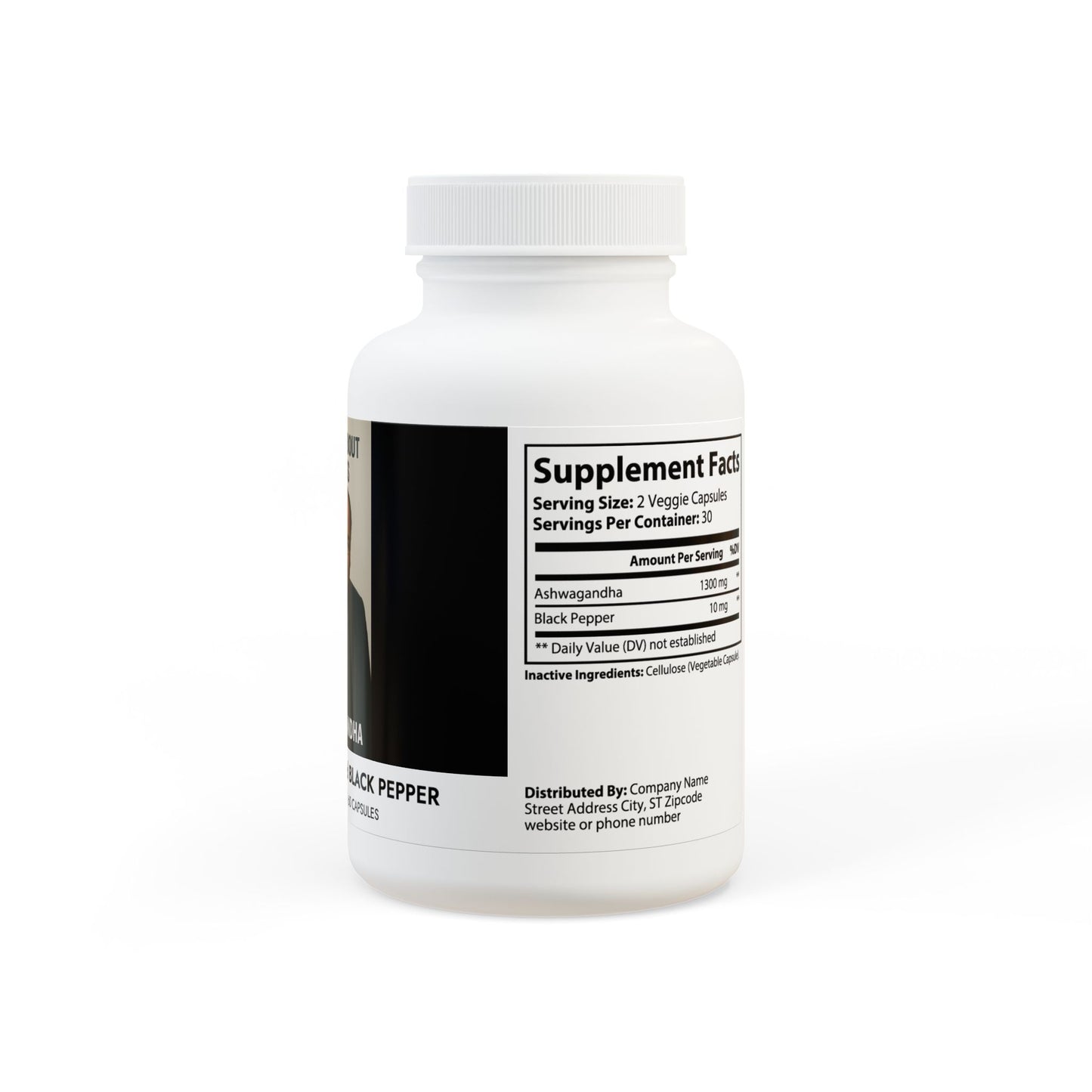Ashwagandha and Black Pepper Supplement (60 capsules)