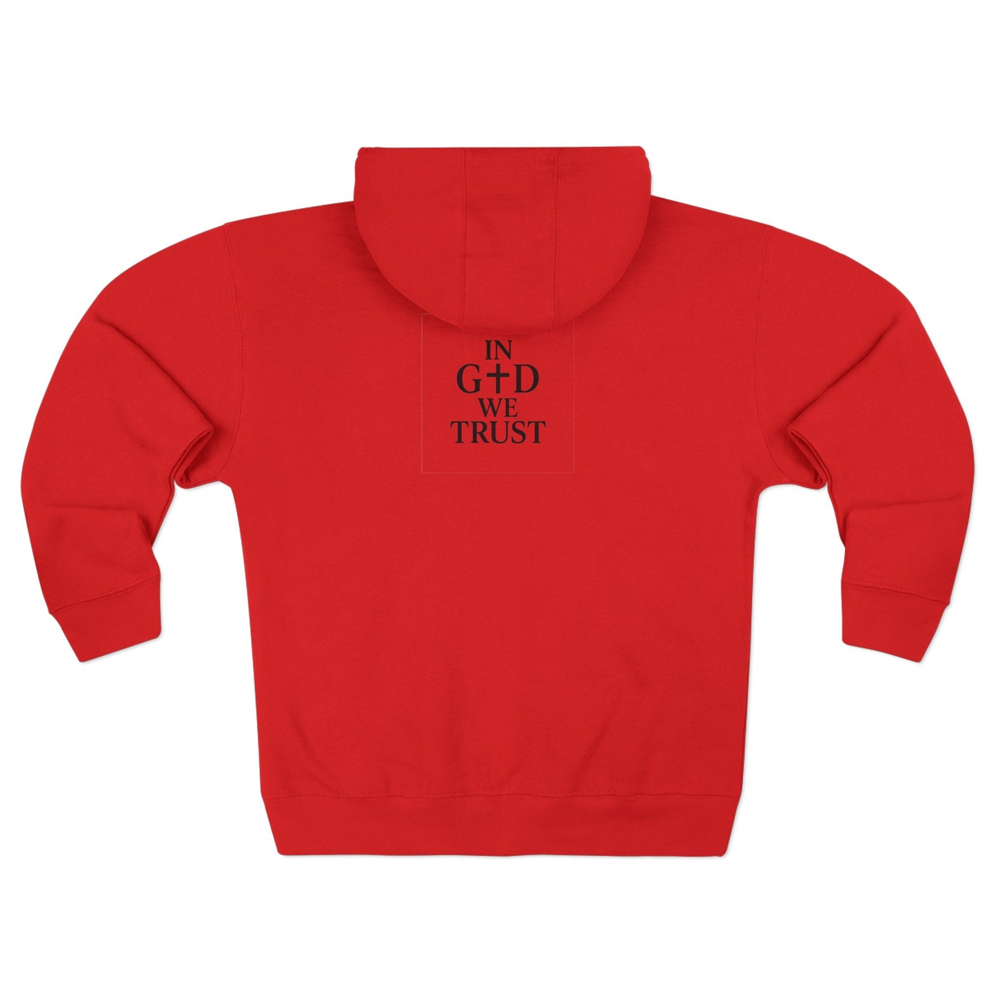 Unisex Zip Hoodie - God Speed & In God We Trust Inspirational Comfort