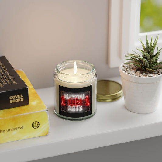 Martial Arts Scented Candles - Coconut Apricot Wax (4oz & 9oz)