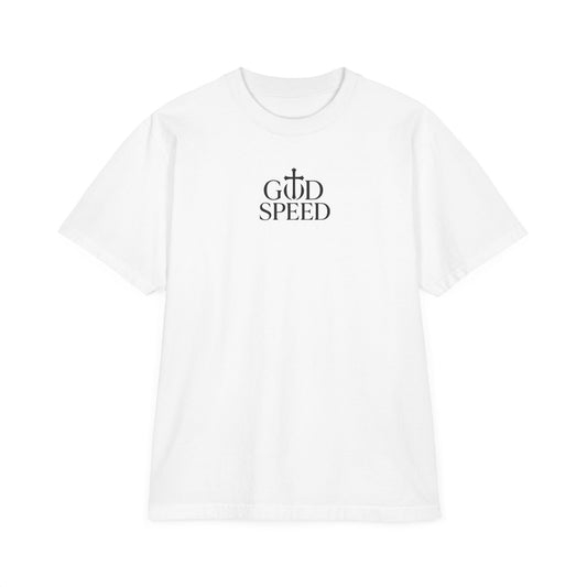 God Speed Unisex Drop-Shoulder T-Shirt - Faith-Inspired Graphic Tee