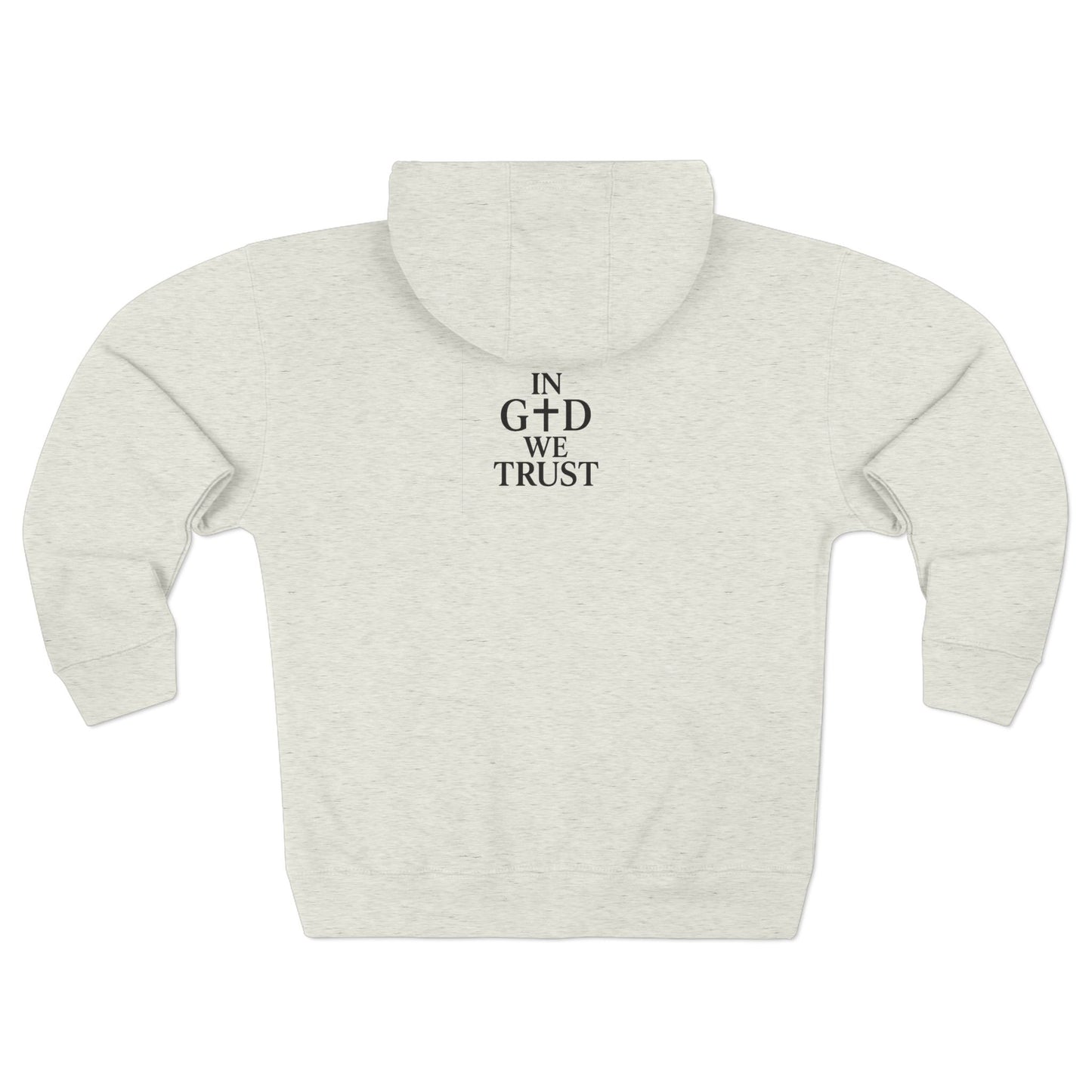 Unisex Zip Hoodie - God Speed & In God We Trust Inspirational Comfort