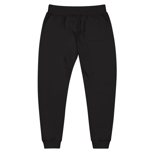 Cozy Embroidered Unisex Fleece Sweatpants for Comfort Lovers, Activewear, Lounge Wear, Gym Style, Gift Idea