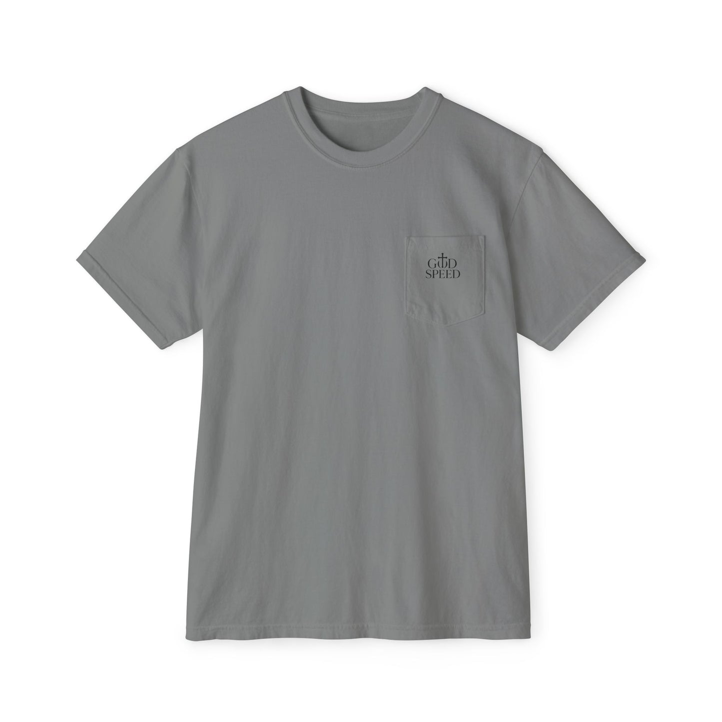 Unisex Pocket T-Shirt - 'In God We Trust' Garment-Dyed Tee