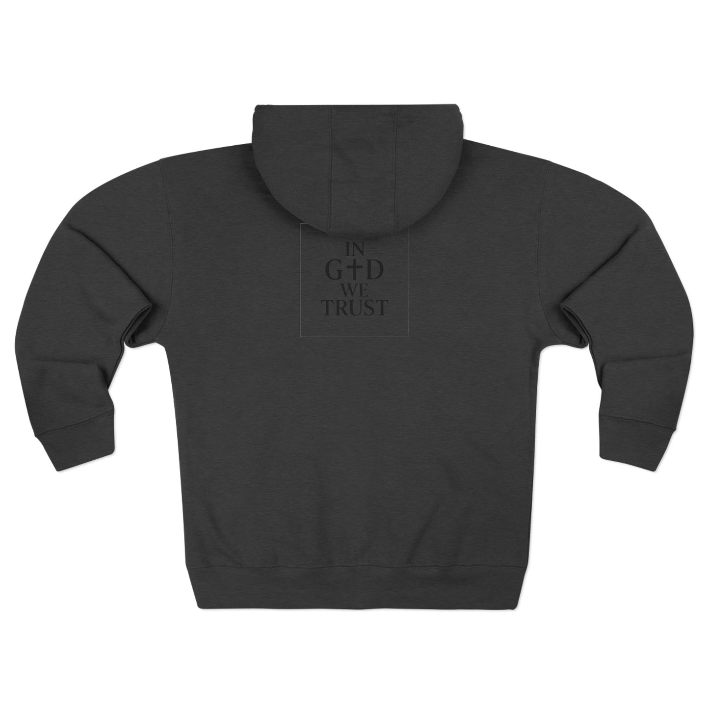 Unisex Zip Hoodie - God Speed & In God We Trust Inspirational Comfort