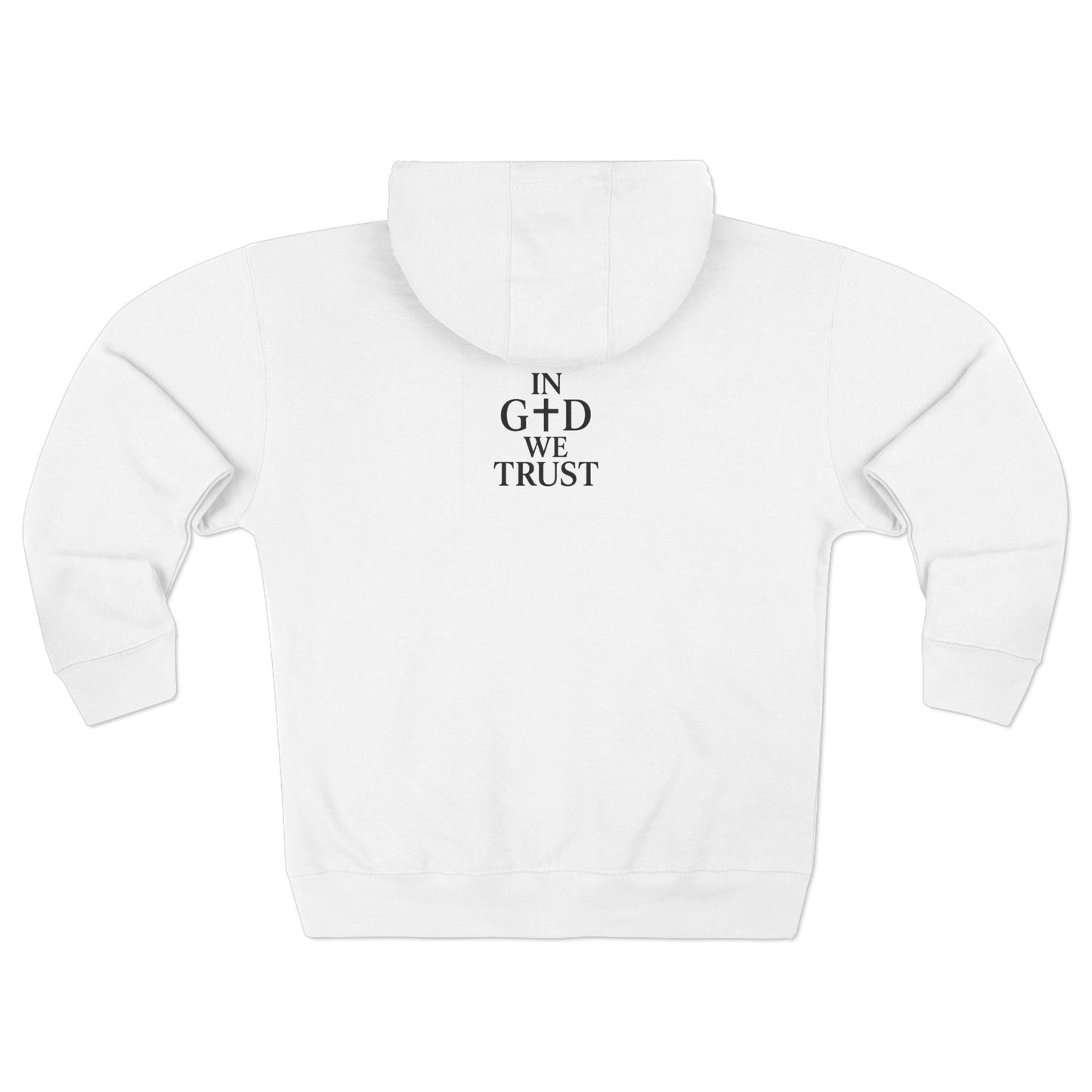Unisex Zip Hoodie - God Speed & In God We Trust Inspirational Comfort