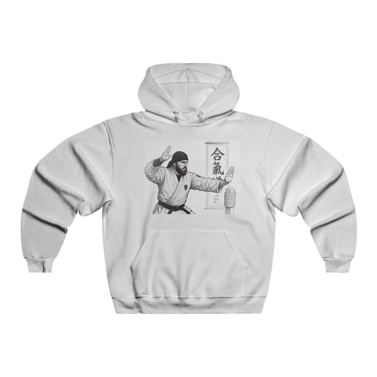 Martial Arts Inspired Hoodie with Japanese Calligraphy