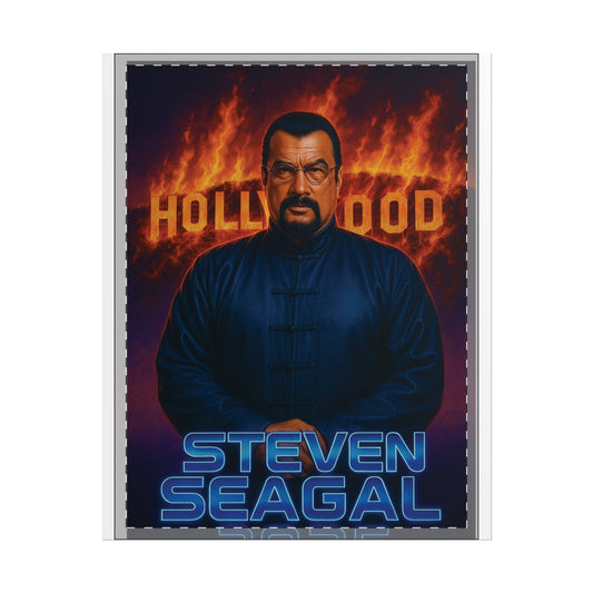 Steven Seagal Hollywood on fire Poster