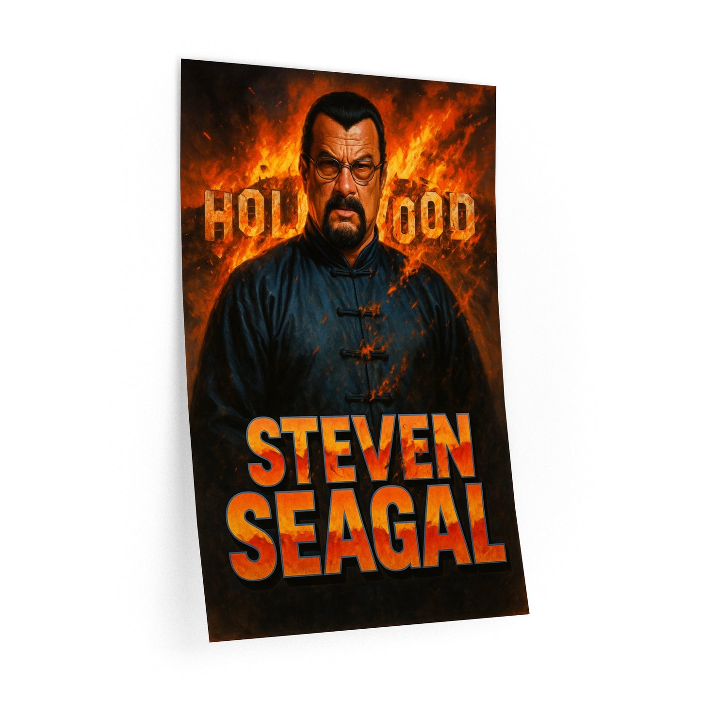 Steven Seagal Decor, Movie Room Art